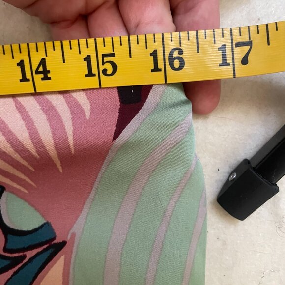 Rachel Zoe satin palm tree print high-waisted wide leg pants - Picture 6 of 8